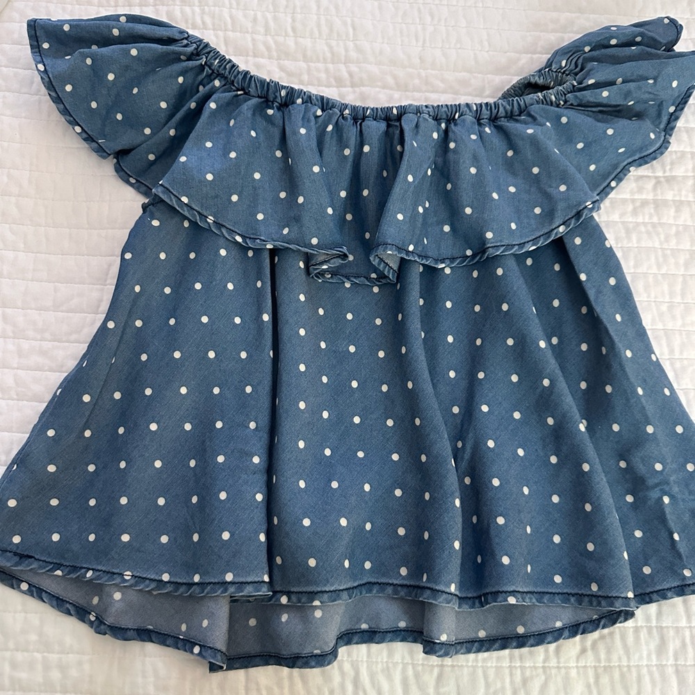 Velvet Heart off the shoulder ruffle top